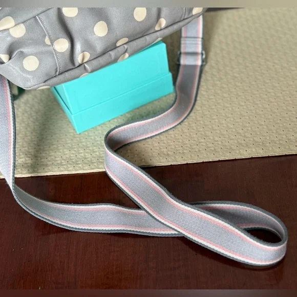 Cath Kidston Button Spot Crossbody Bag Gray Oilcloth - Picture 5 of 11